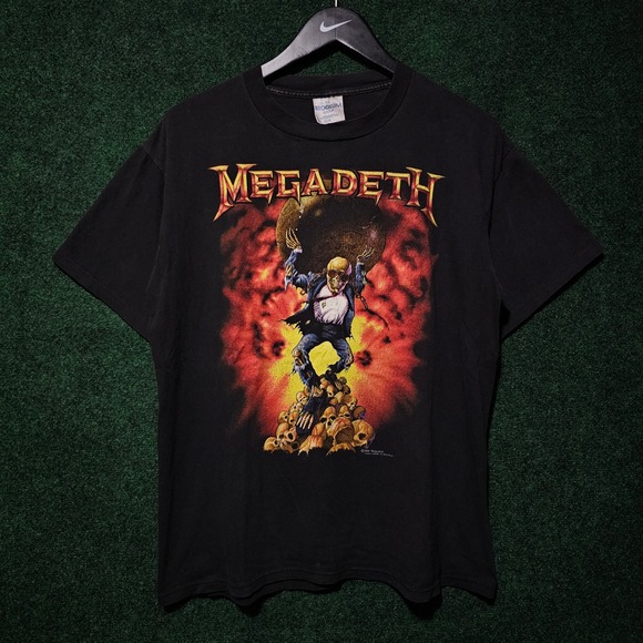 Vintage  Megadeth band tee 1991 brockum Oxidation of The Nations World Tour tee - Picture 1 of 7